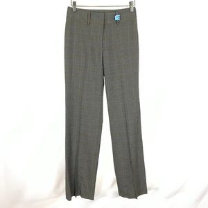 Womens Size 0 Tristan Gray Multicolor Pinstripe Straight Leg Trouser Dress Pants